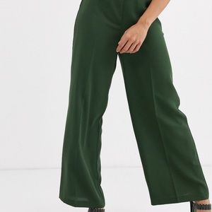 ASOS DESIGN Petite High Waist Wide Leg Pants
